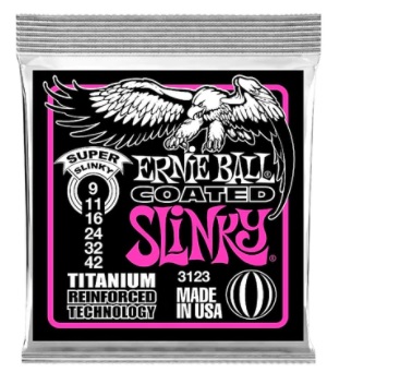 3123 Ernie Ball COATED TITANIUM RPS SUPER SLINKY