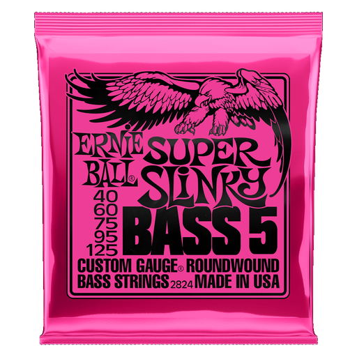 [749699128243] Ernie Ball -2824- Super Slinky Bass 5-String 40-125