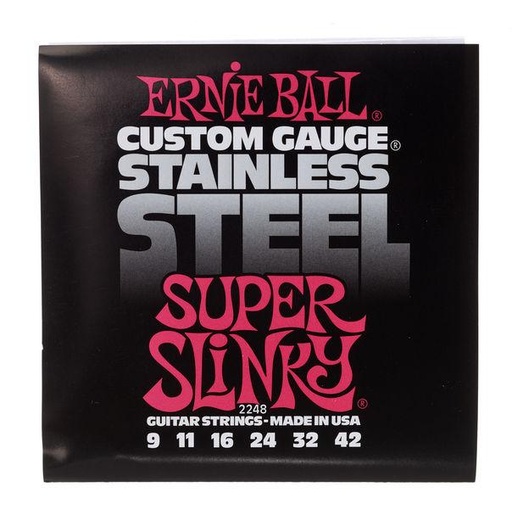 [749699122487] 2248 ERNIE BALL STNLS SUPER SLINKY 