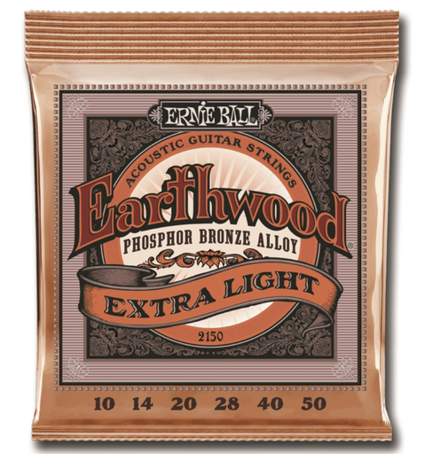 [749699121503] Ernie Ball Earthwood Extra Light Phosphor Bronze 10-50