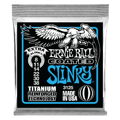 [M-Wir] Ernie Ball COATED TITANIUM RPS EXTRA SLINKY