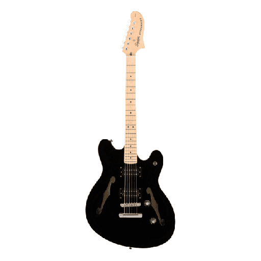 [SQUIRE AFFINITY SERIES™ STARCASTER®, MAPLE FINGERBOARD, BLACK] fender Squire Affinity Series Starcaster Maple Fingerboard Black