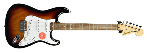 [SQUIRE AFFINITY SERIES™ STRATOCASTER®, LAUREL FINGERBOARD, WHITE PICKGUARD, 3-COLOR SUNBURST] fender Squire Affinity Series Stratocaster Laurel Fingerboard White Pickguard 3Color Sunburst