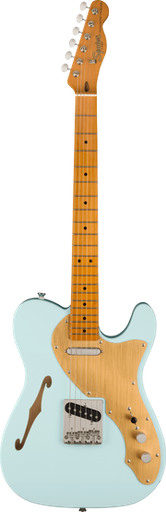 [SQUIRE FSR CLASSIC VIBE '60S TELECASTER® THINLINE, MAPLE FINGERBOARD, GOLD ANODIZED PICKGUARD, SONIC BLUE] fender Squire FSR Classic Vibe 60s Telecaster Thinline Maple Fingerboard Gold Anodized Pickguard Sonic Blue