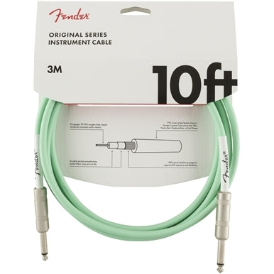 [FENDER ORIGINAL SERIES INSTRUMENT CABLE, 10', SURF GREEN] Fender Original Series Instrument Cable 10 Surf Green