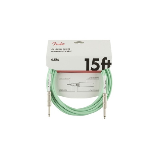 [FENDER ORIGINAL SERIES INSTRUMENT CABLE, 15', SURF GREEN] Fender Original Series Instrument Cable 15 Surf Green