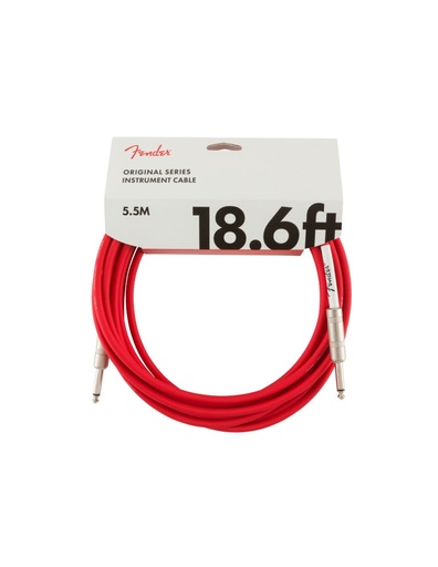 [FENDER ORIGINAL SERIES INSTRUMENT CABLE, 18.6', FIESTA RED] Fender Original Series Instrument Cable 18.6 Fiesta Red
