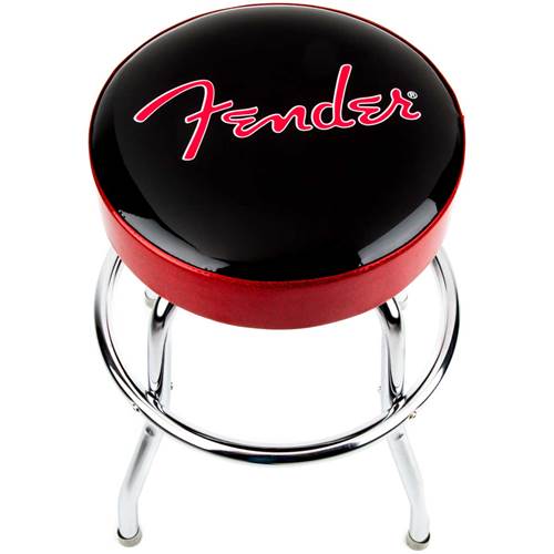 [FENDER FENDER® BARSTOOL, BLACK AND RED, 24INCH] Fender Barstool Black and Red 24inch