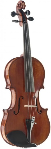 [882030192531] Stagg VN-4/4 HG Flamed Maple Violin with Deluxe Soft Case, Bow, and Rosin Included