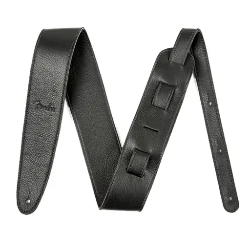 [885978696444] Fender Artisan Crafted 2.5" Leather Guitar Strap - Black