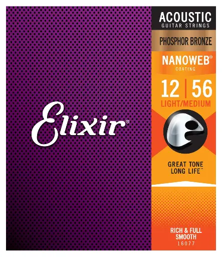 Elixir ACOUSTIC PHOSPHOR BRONZE NANOWEB LIGHT
