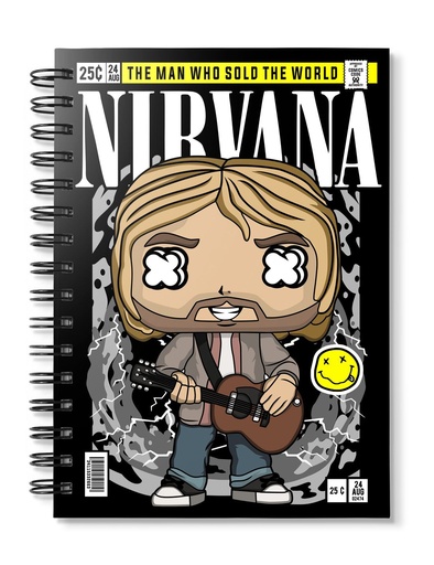 nirvana pop art notebook 