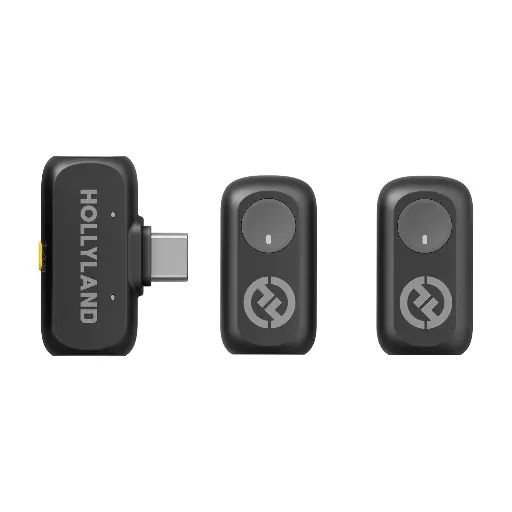 Hollyland ICS-3677 Lark A1 Mini Duo (2TX + USB-C RX) – Gray