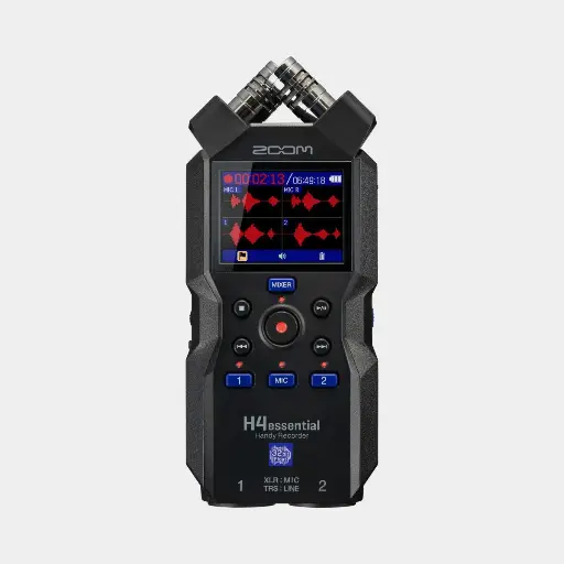 Zoom H4essential
4-Track 32-Bit Float Handy Recorder with Color Display