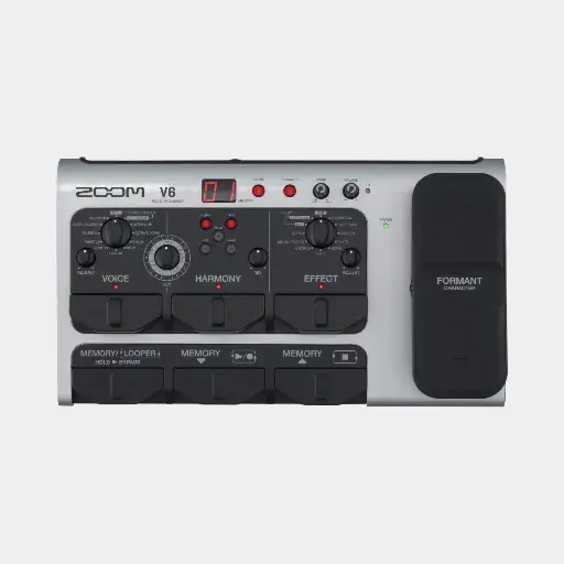 Zoom V6-SP
Vocal Processor with Harmony, Formant Pedal & Looper