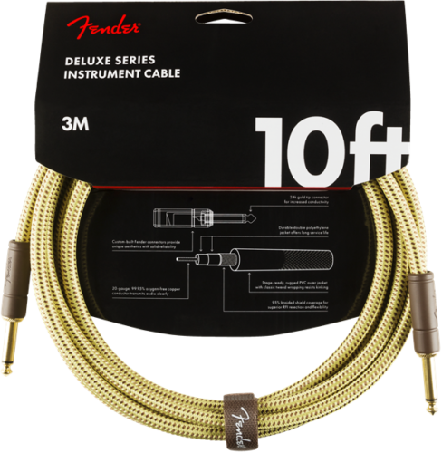 FENDER CABLES DELUXE 10' INST CABLE